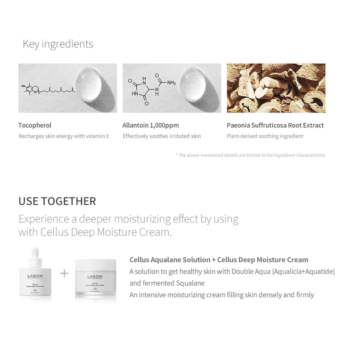 LAGOM Cellus Aqualane Serum key ingredients and skin benefits