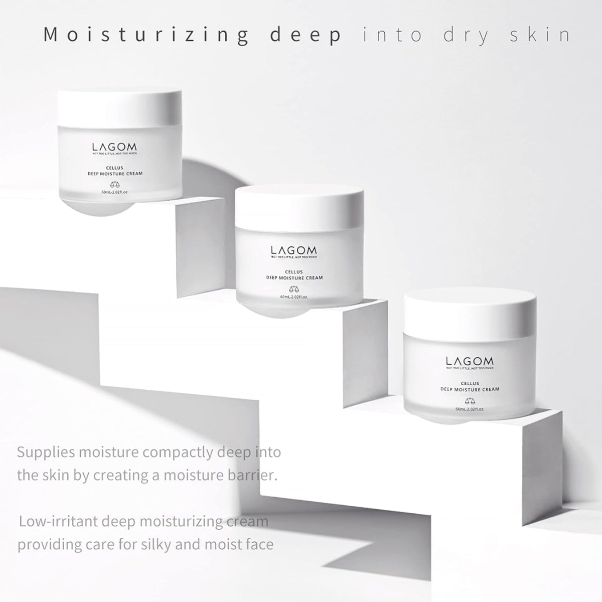 LAGOM Cellus Deep Moisture Cream rich cream texture close-up