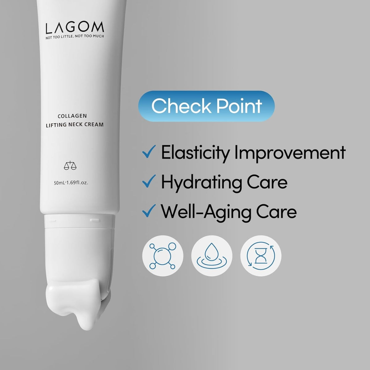 LAGOM Collagen Lifting Neck Cream rich cream texture close-up