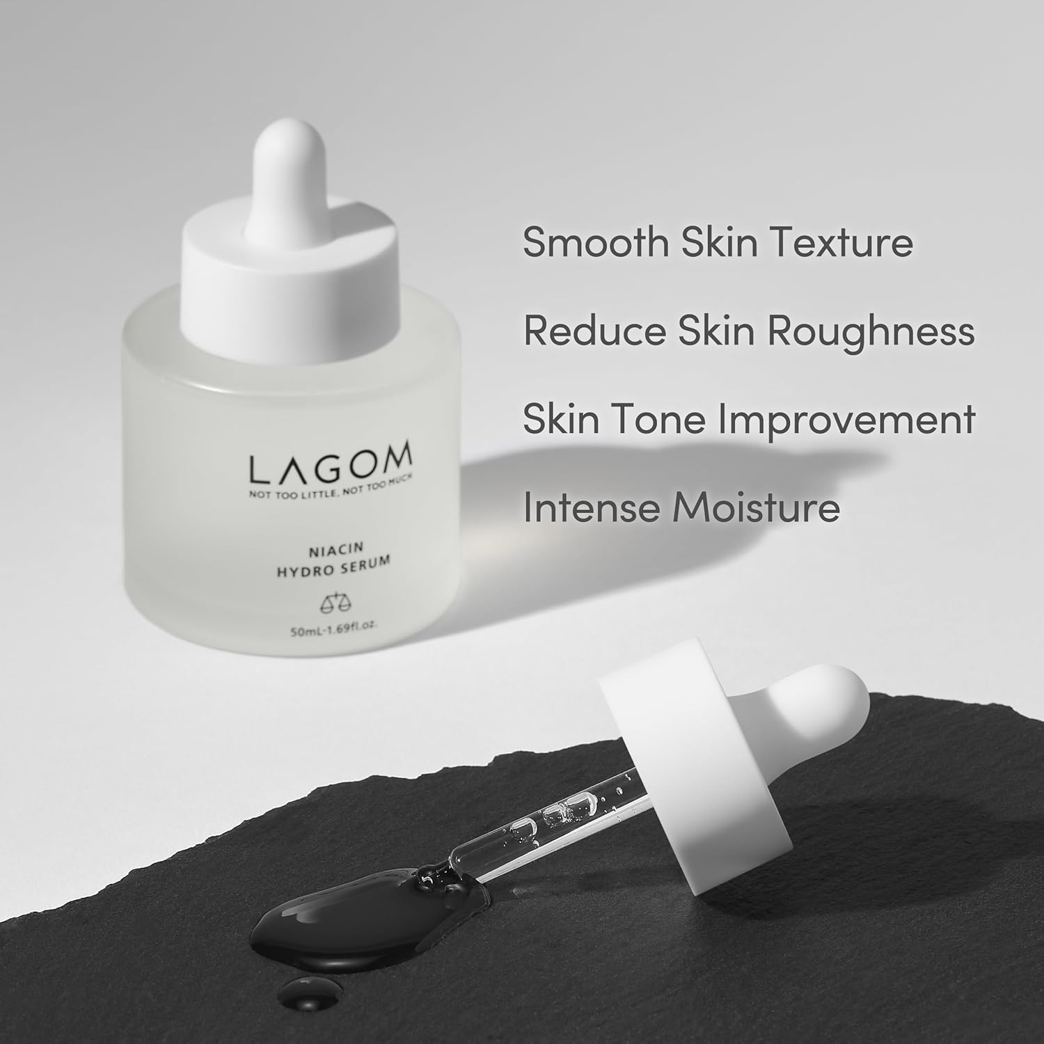 LAGOM Niacin Hydro Serum lightweight serum texture close-up