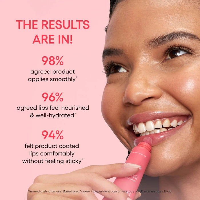 LANEIGE Lip Glowy Balm Berry — berry tint swatch