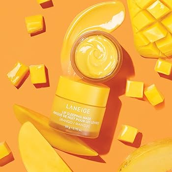 LANEIGE Lip Sleeping Mask Mango — balm swatch