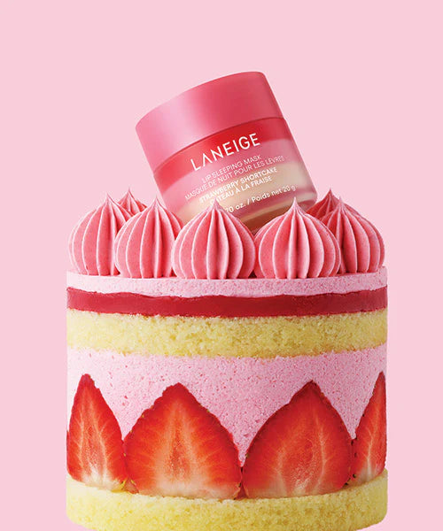 LANEIGE Lip Sleeping Mask Strawberry Shortcake — overnight application
