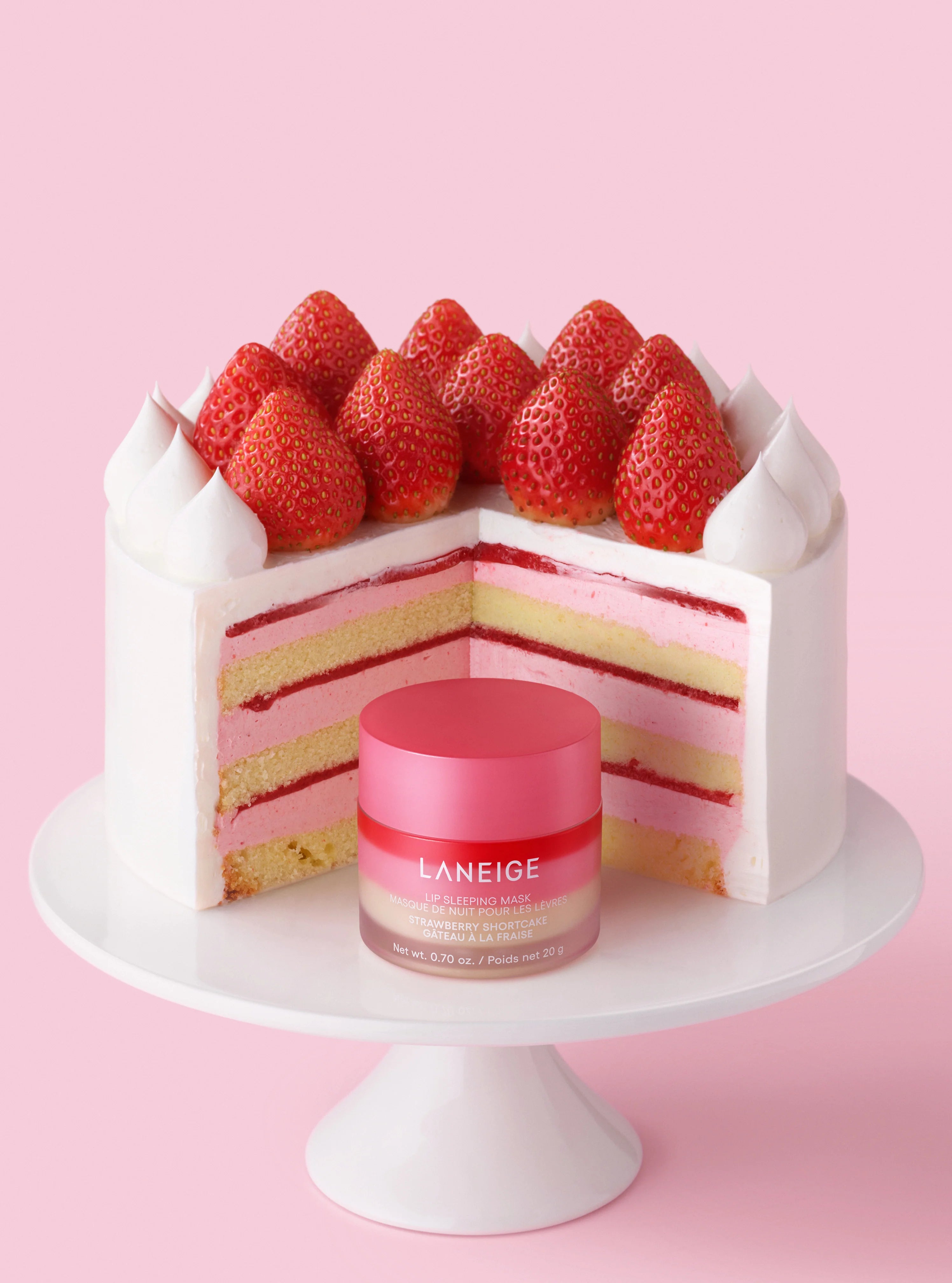 LANEIGE Lip Sleeping Mask Strawberry Shortcake — balm texture