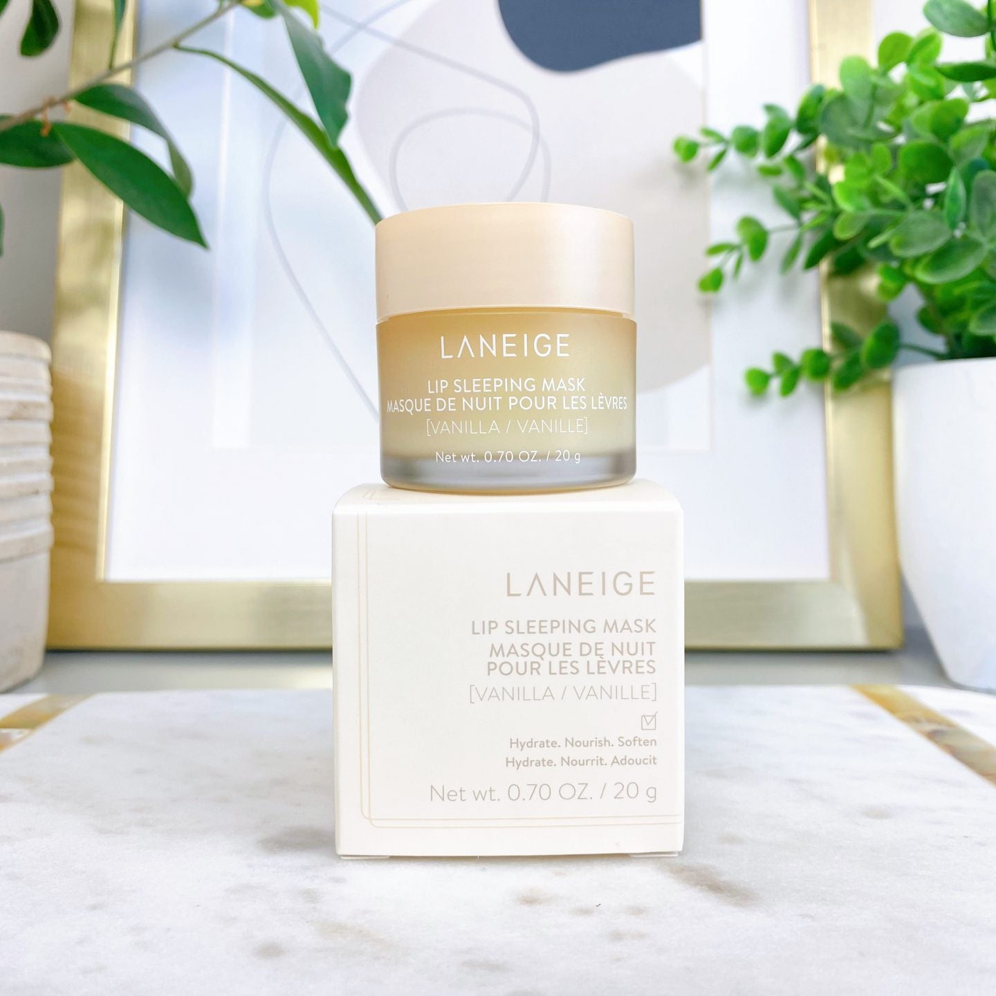 LANEIGE Lip Sleeping Mask Vanilla — balm texture