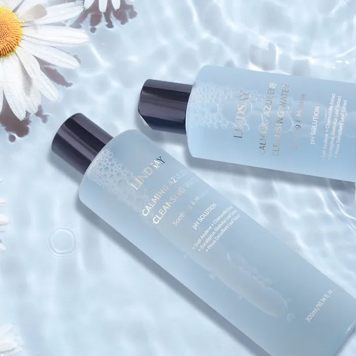 LINDSAY PH Solution Calming Azulene Cleansing Water — azulene soothes and calms sensitive skin