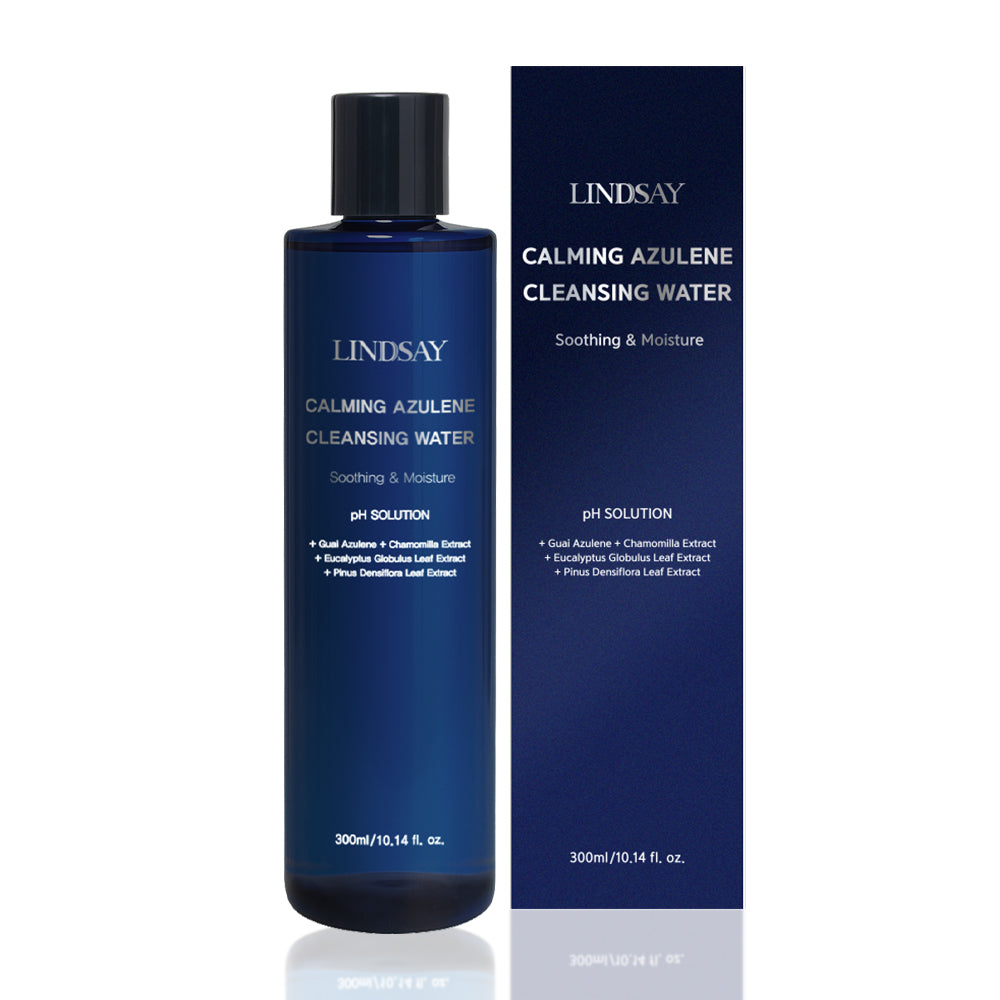 LINDSAY PH Solution Calming Azulene Cleansing Water — cleanses without stripping the skin's moisture