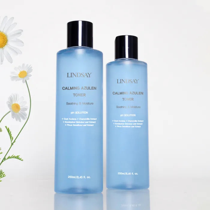 LINDSAY PH Solution Calming Azulene Toner — delivers lightweight, balancing hydration