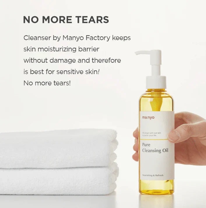 MA:NYO Pure Cleansing Oil emulsifies easily for a non-greasy clean finish