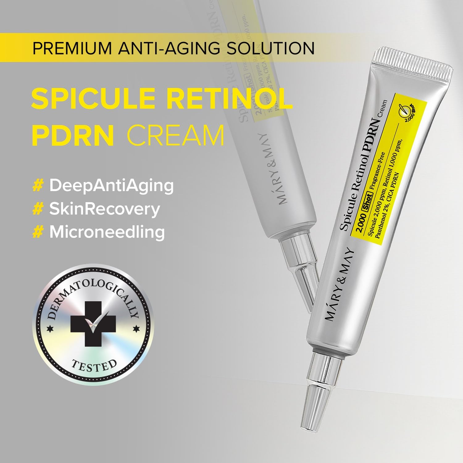 Mary&May Spicule Retinol PDRN Cream — retinol smooths the look of fine lines