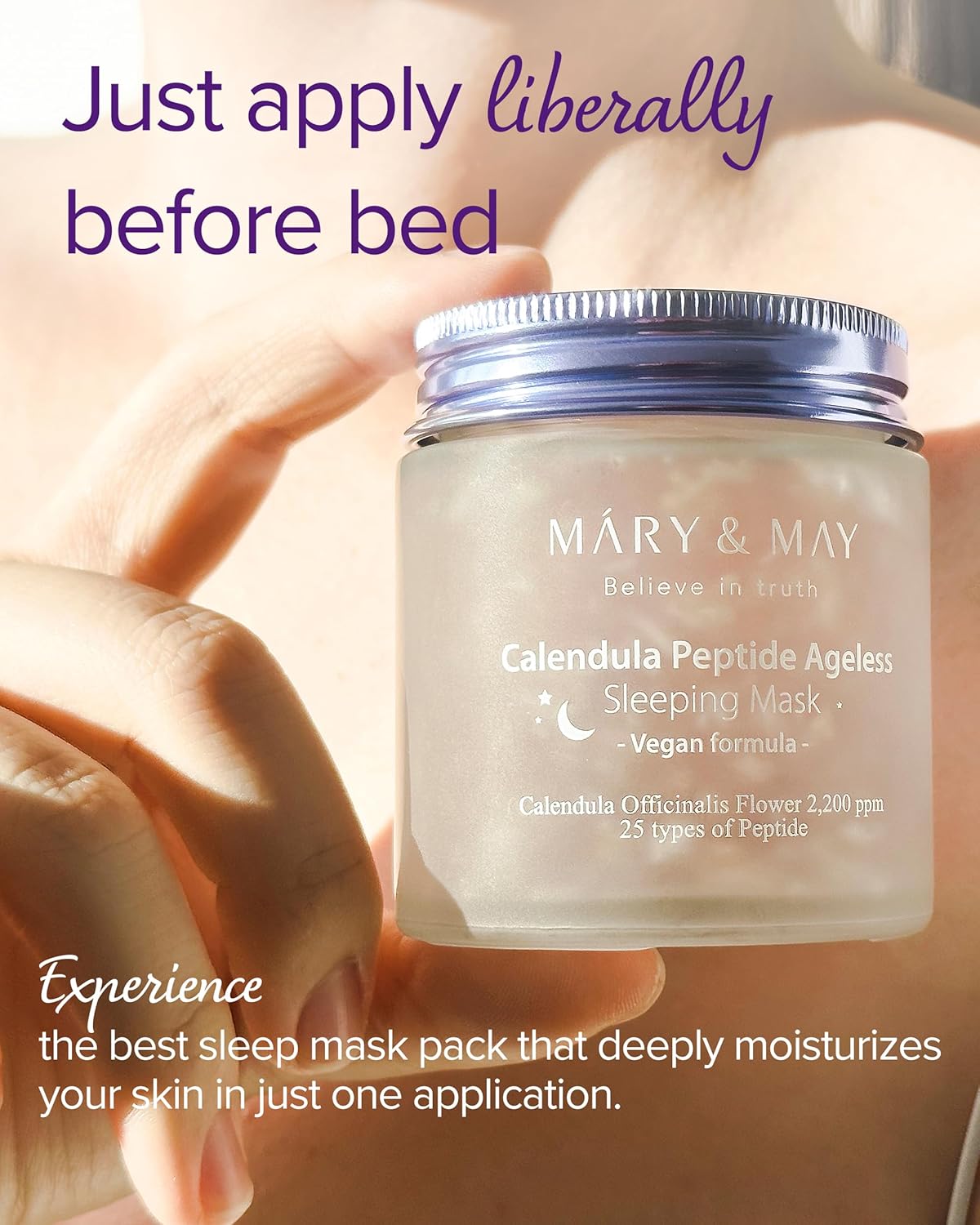 Mary&May Calendula Peptide Ageless Sleeping Mask — renews and replenishes skin overnight