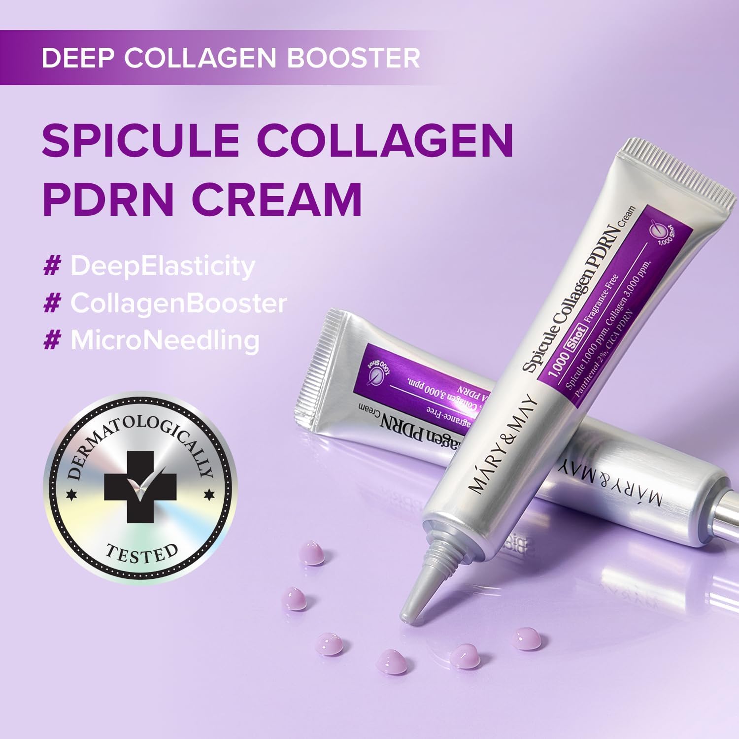 Mary&May Spicule Collagen PDRN Cream — improves the look of skin elasticity