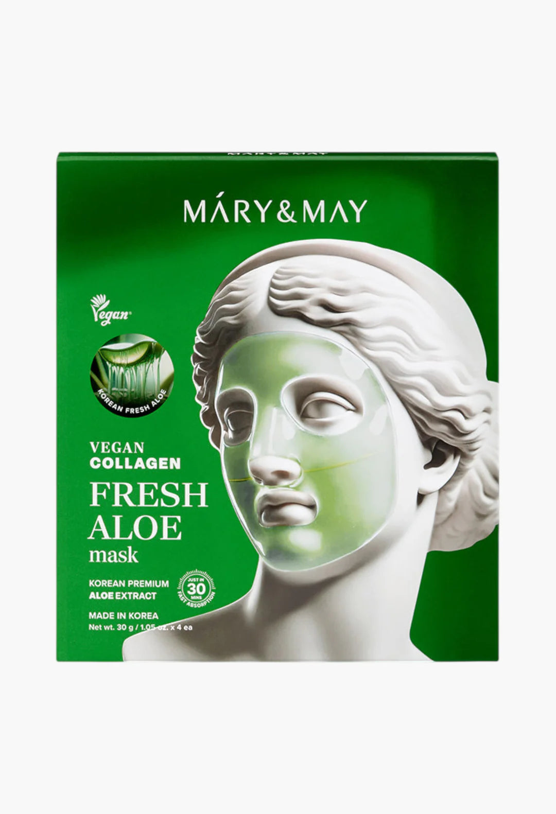 Mary&May Vegan Collagen Fresh Aloe Mask — vegan collagen aloe sheet mask