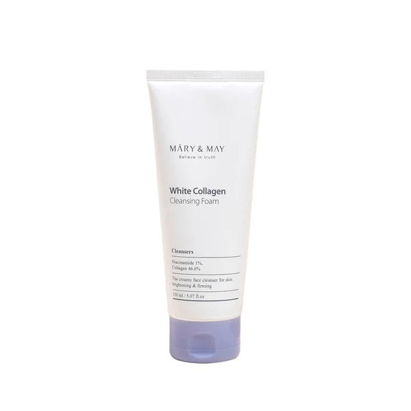 Mary&May White Collagen Cleansing Foam — white collagen cleansing foam