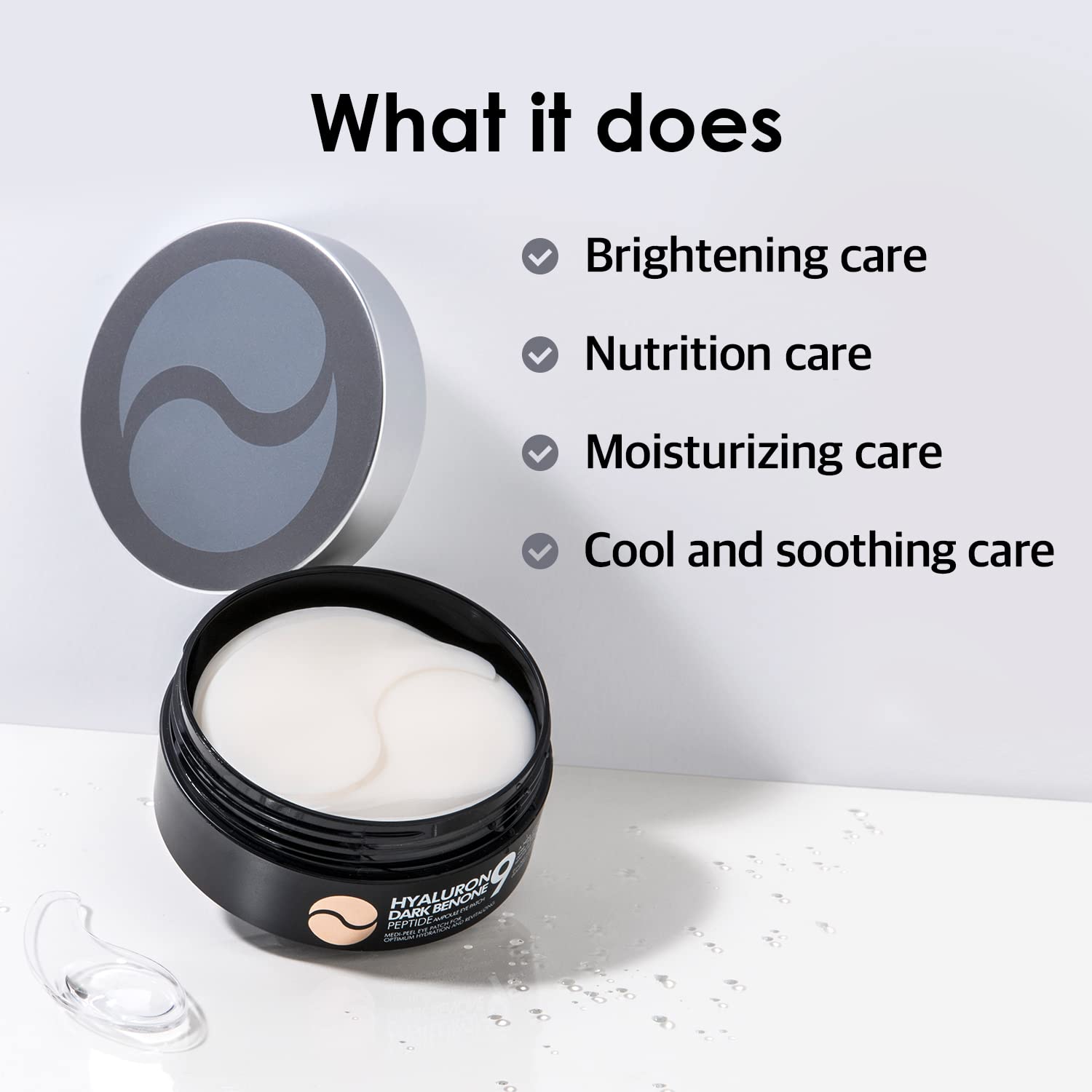 MEDI-PEEL Hyaluron Darkbenone Peptide 9 Ampoule Eye Patch — peptides firm and lift the under-eye area