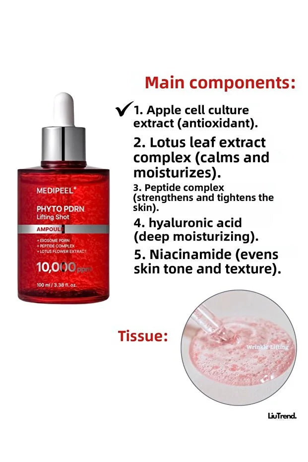 MEDI-PEEL Phyto Exosome PDRN Lifting Shot Ampoule — helps firm and tighten for a sculpted look