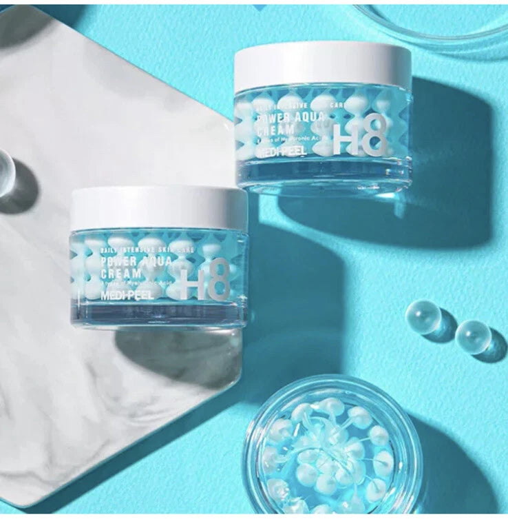 MEDI-PEEL Power Aqua H8 Cream — 8 hyaluronic acids deliver deep, lasting moisture