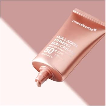 Medicube Collagen Firming Sun Cream for UV protection with firming care