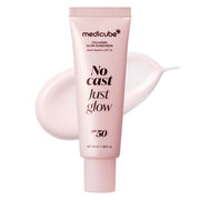 Medicube No Cast Just Glow Collagen Sunscreen SPF 50, a Korean glow sunscreen with no white cast