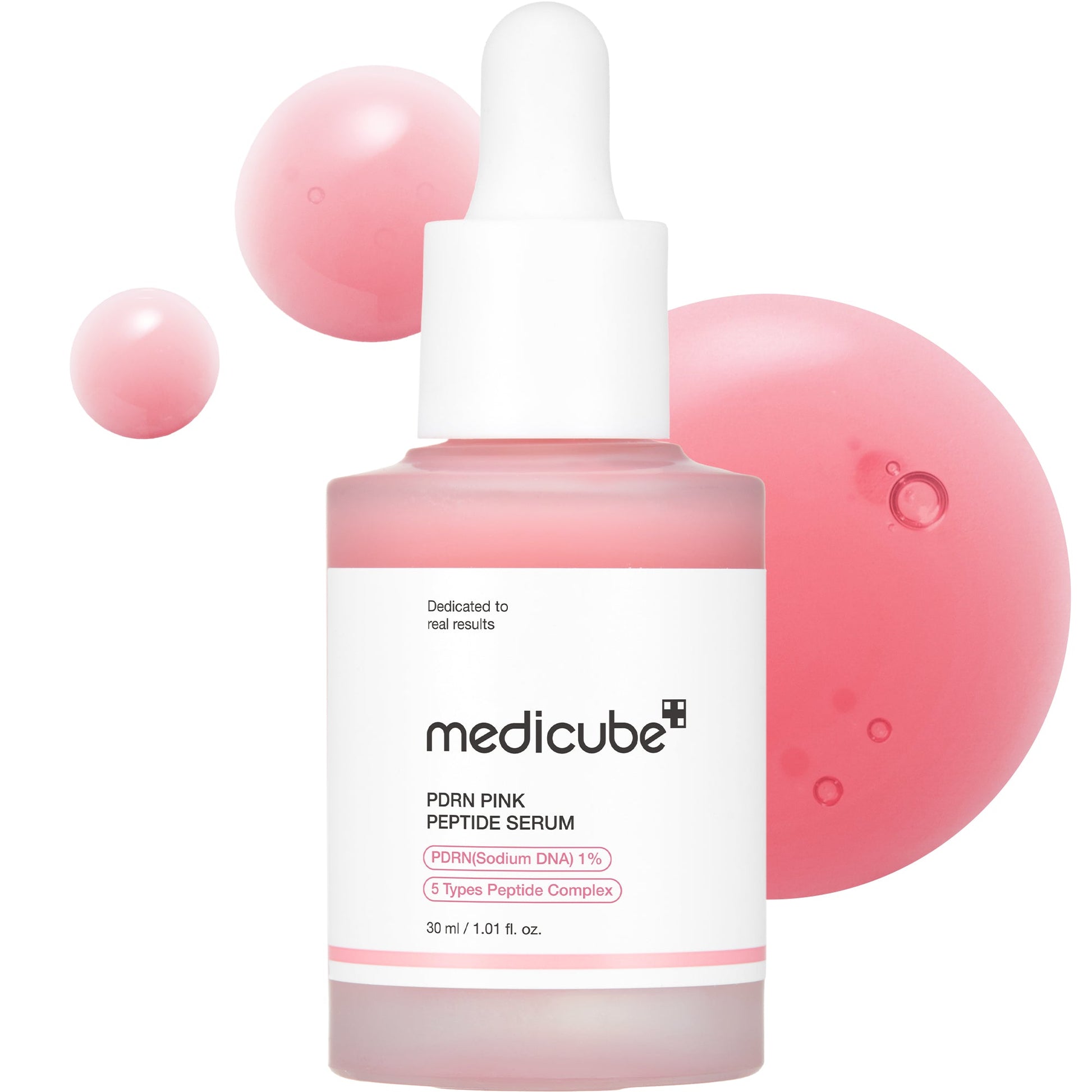 Medicube Collagen PDRN Pink Peptide Serum, a Korean pink glow serum for firmer, even-toned skin