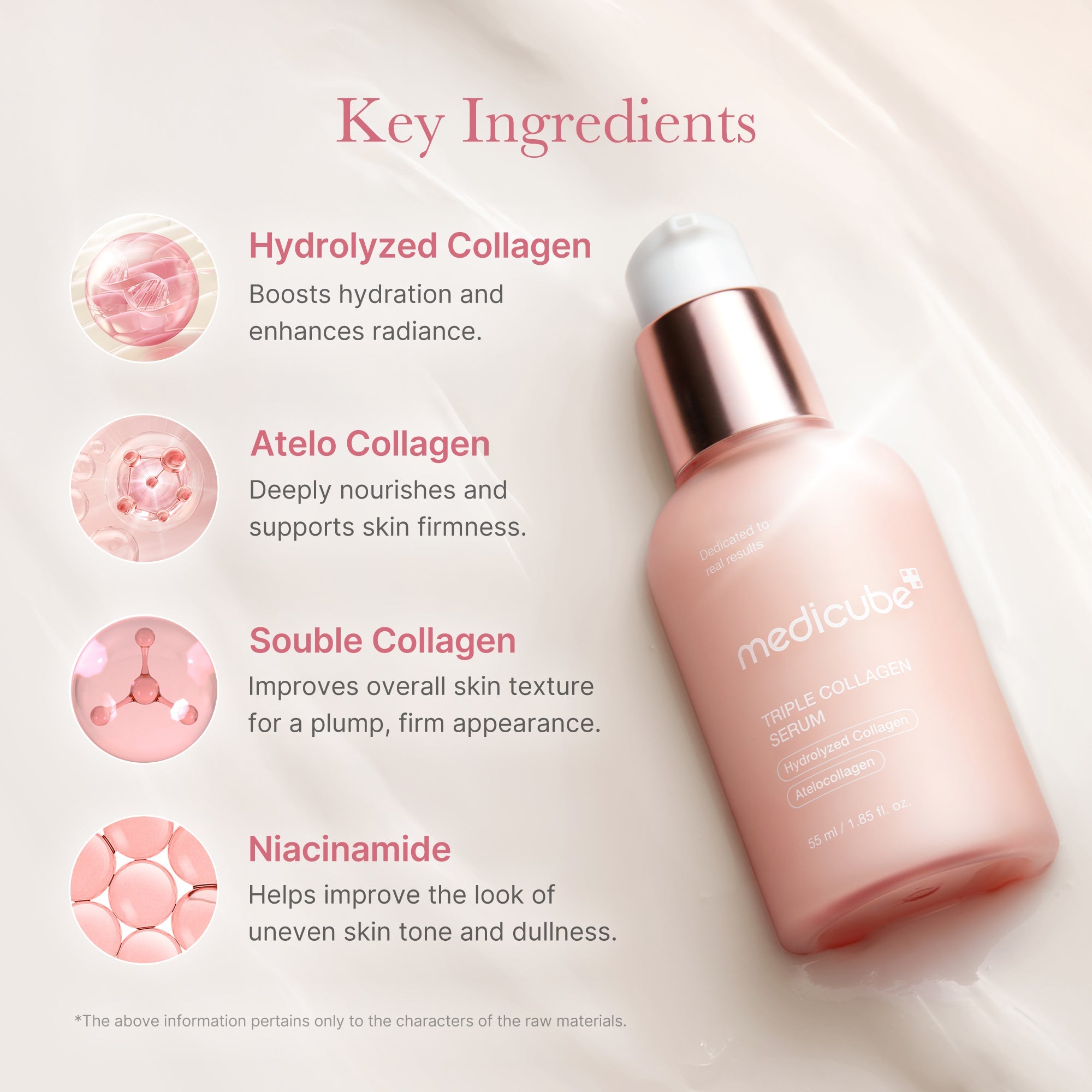 Lightweight, fast-absorbing collagen serum texture that layers under moisturizer