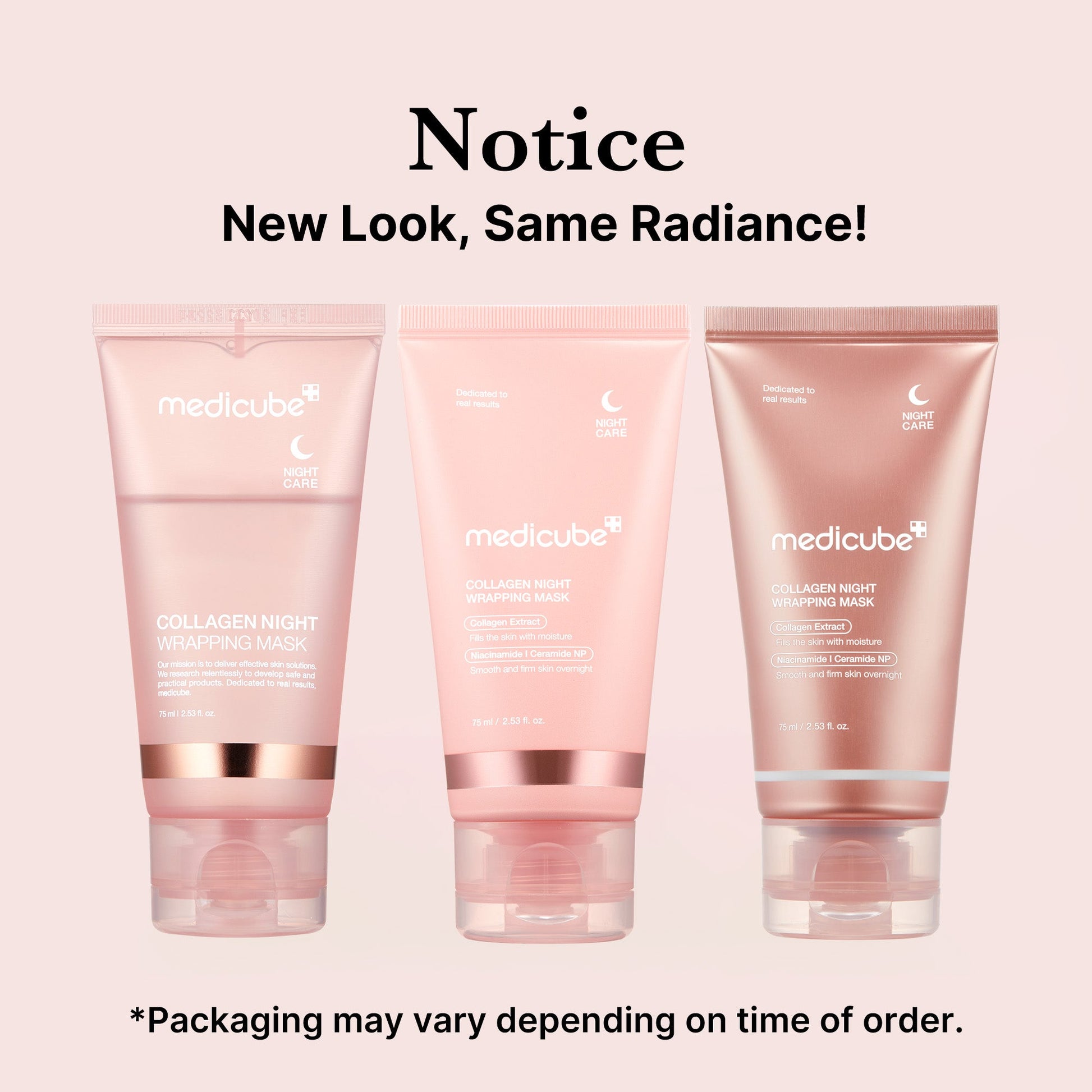Overnight wrapping mask that forms a collagen film to firm and lift the look of skin by morning
