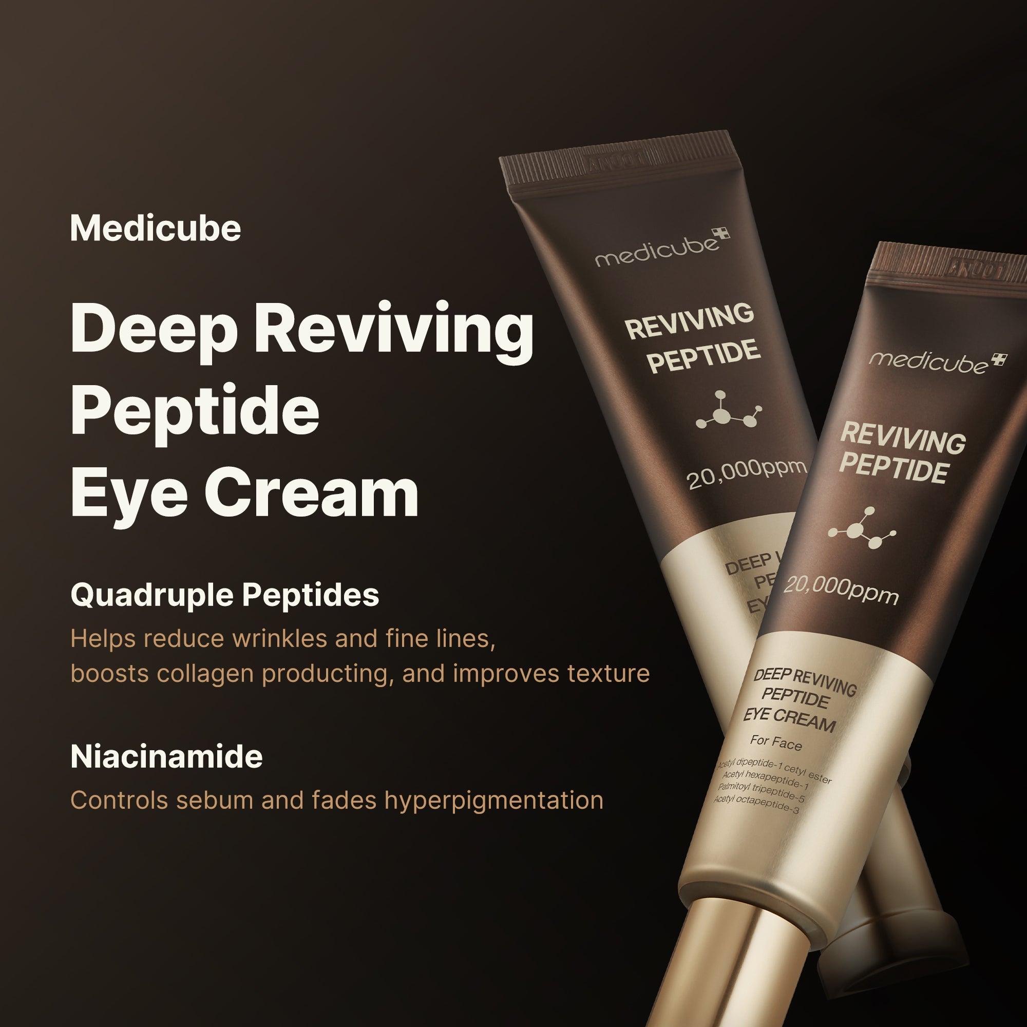 Niacinamide and squalane formula that hydrates and brightens the under-eye area