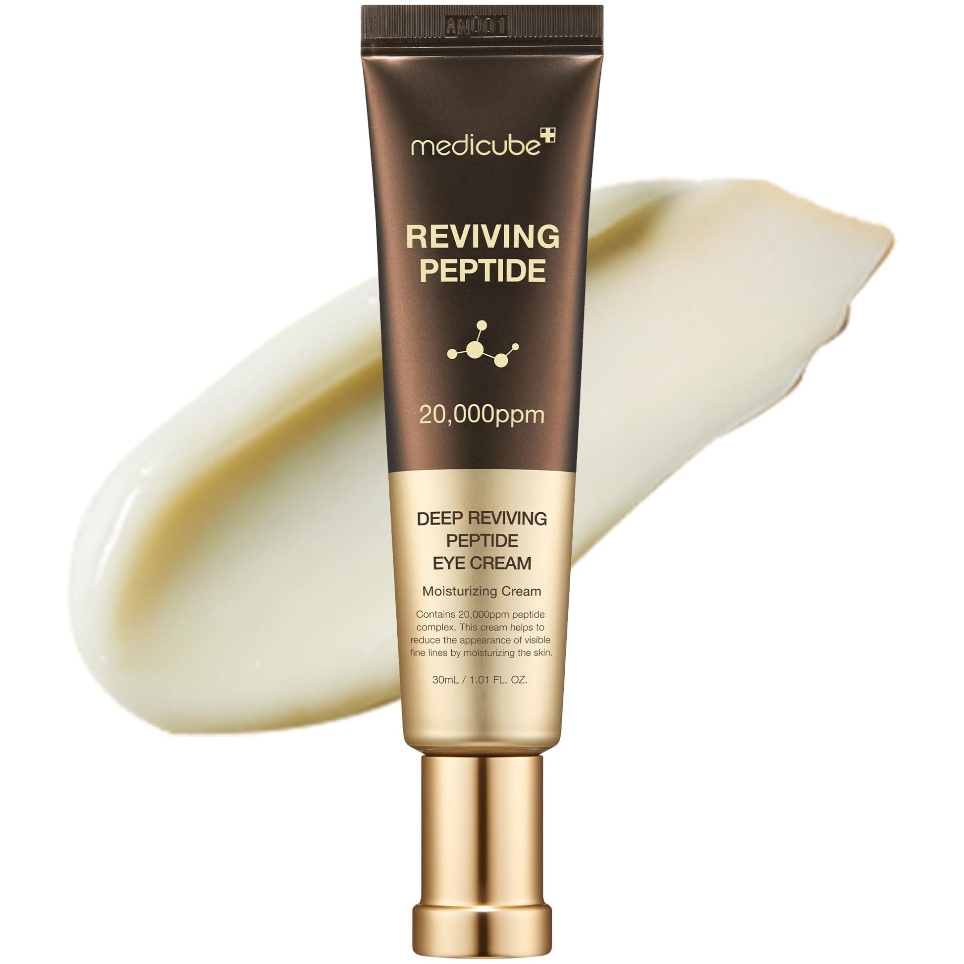 Medicube Deep Reviving Peptide Eye Cream, Korean peptide eye cream for puffy eyes and dark circles