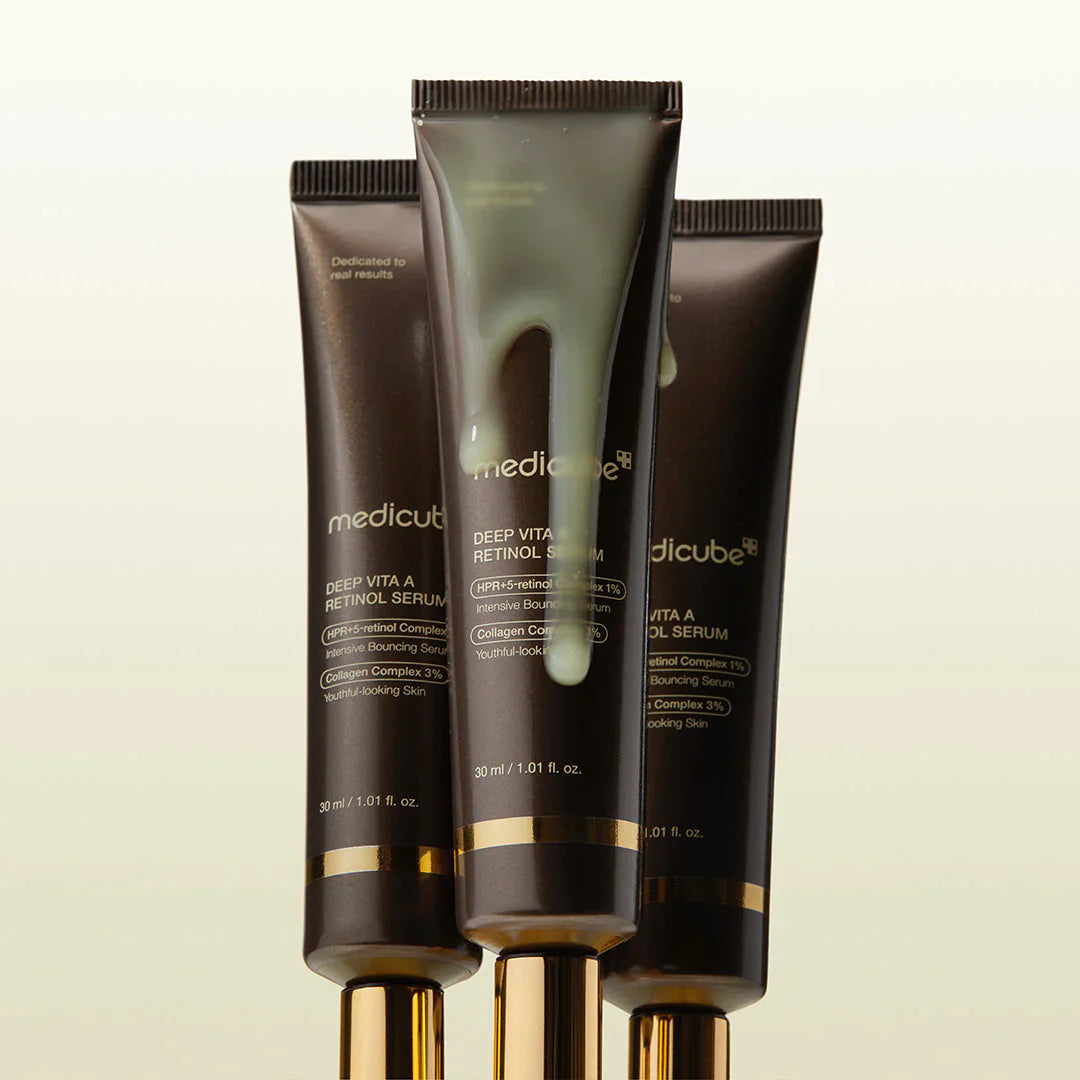 Deep Vita A Retinol Serum improves the look of fine lines and texture