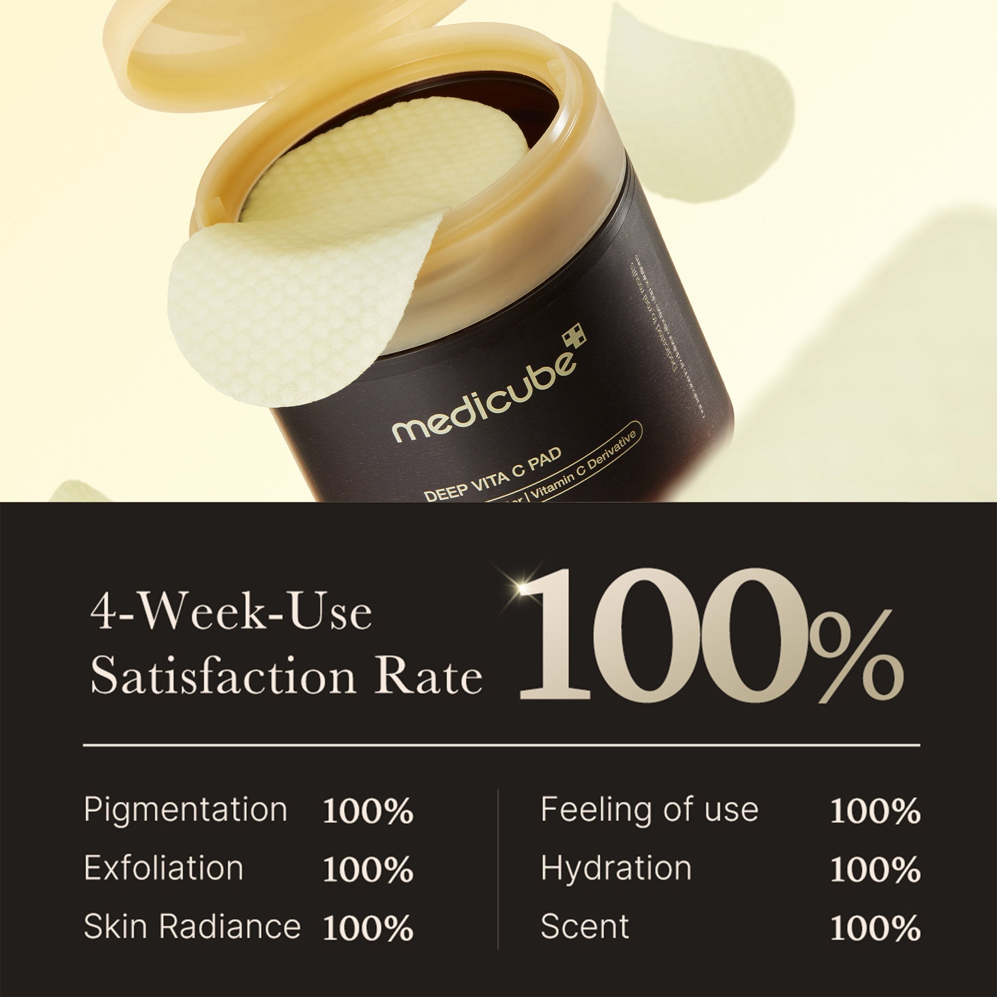 Dual-textured pad with an embossed exfoliating side and a silky polishing side