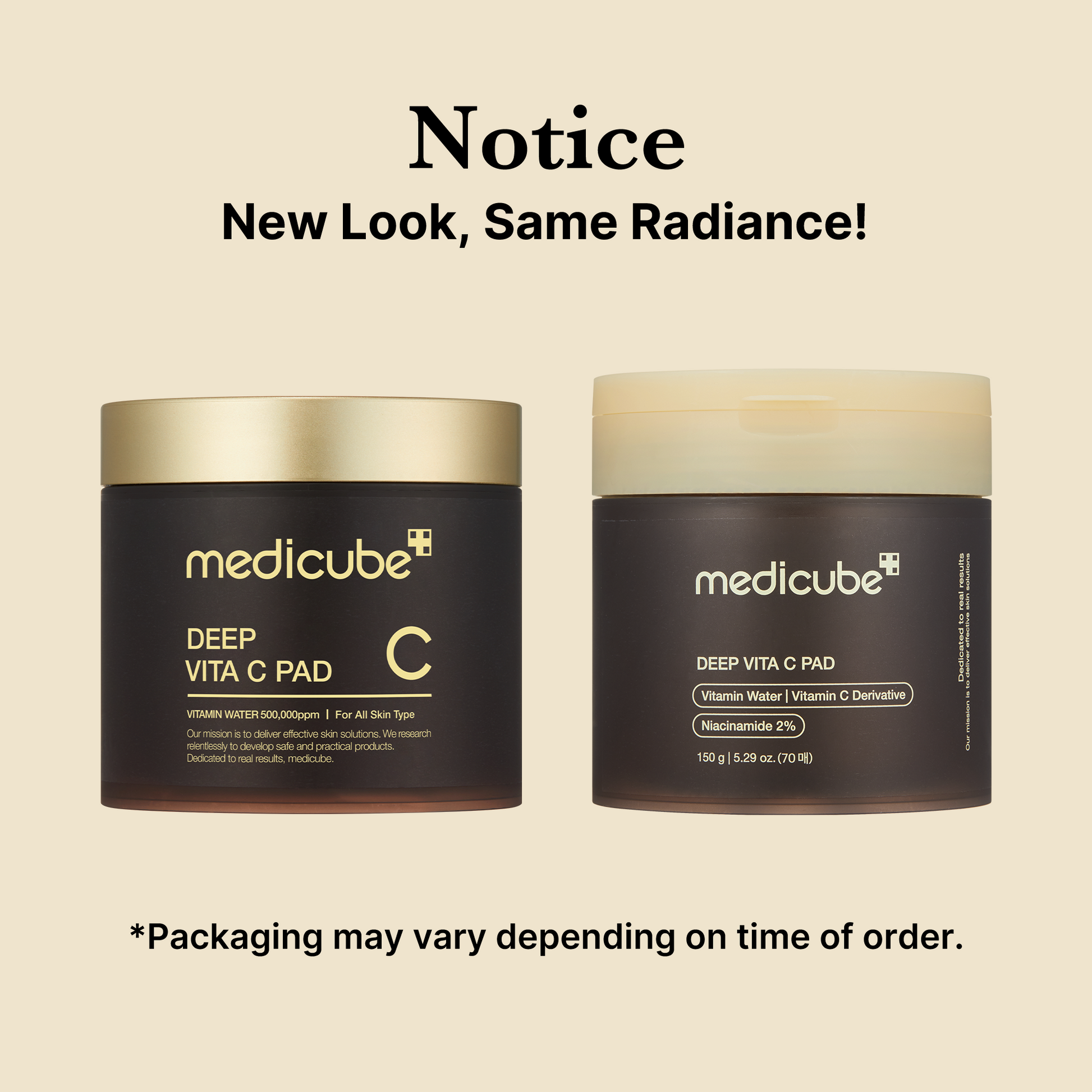 Vegan vitamin C toner pads infused with 500,000ppm sea buckthorn extract for radiance