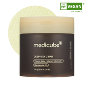 Medicube Deep Vita C Pads, Korean dual-textured vitamin C toner pads for brighter skin