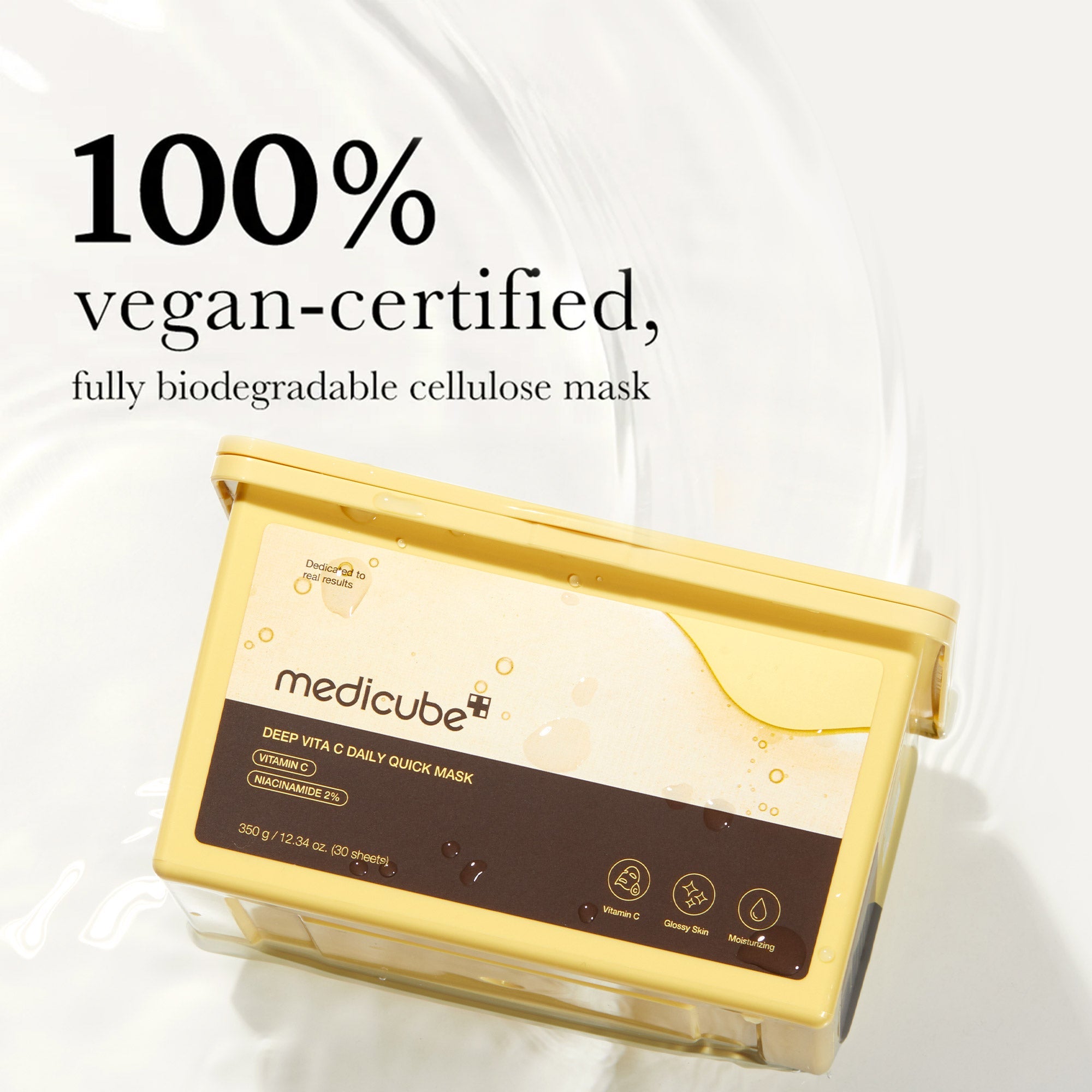 Niacinamide and acetyl glucosamine mask that brightens uneven tone and dark spots