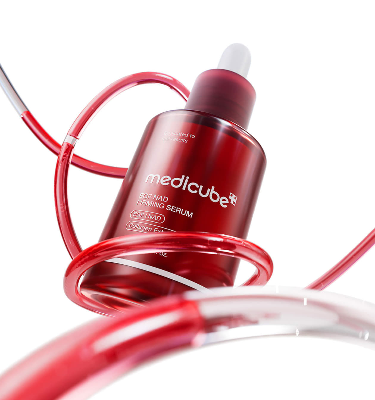 EGF and NAD+ firming serum with multi-peptide complex for elasticity and smoother skin