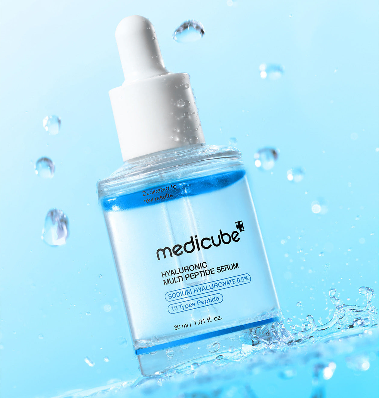 Hypoallergenic multi-peptide serum suitable for sensitive skin, daily AM and PM use