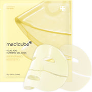 Medicube Kojic Acid Turmeric Gel Mask, Korean color-changing jelly gel mask for glass glow