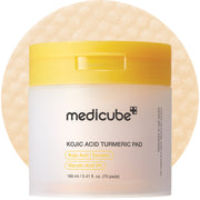 Medicube Kojic Acid Turmeric Pad, Korean exfoliating toner pads for face and body