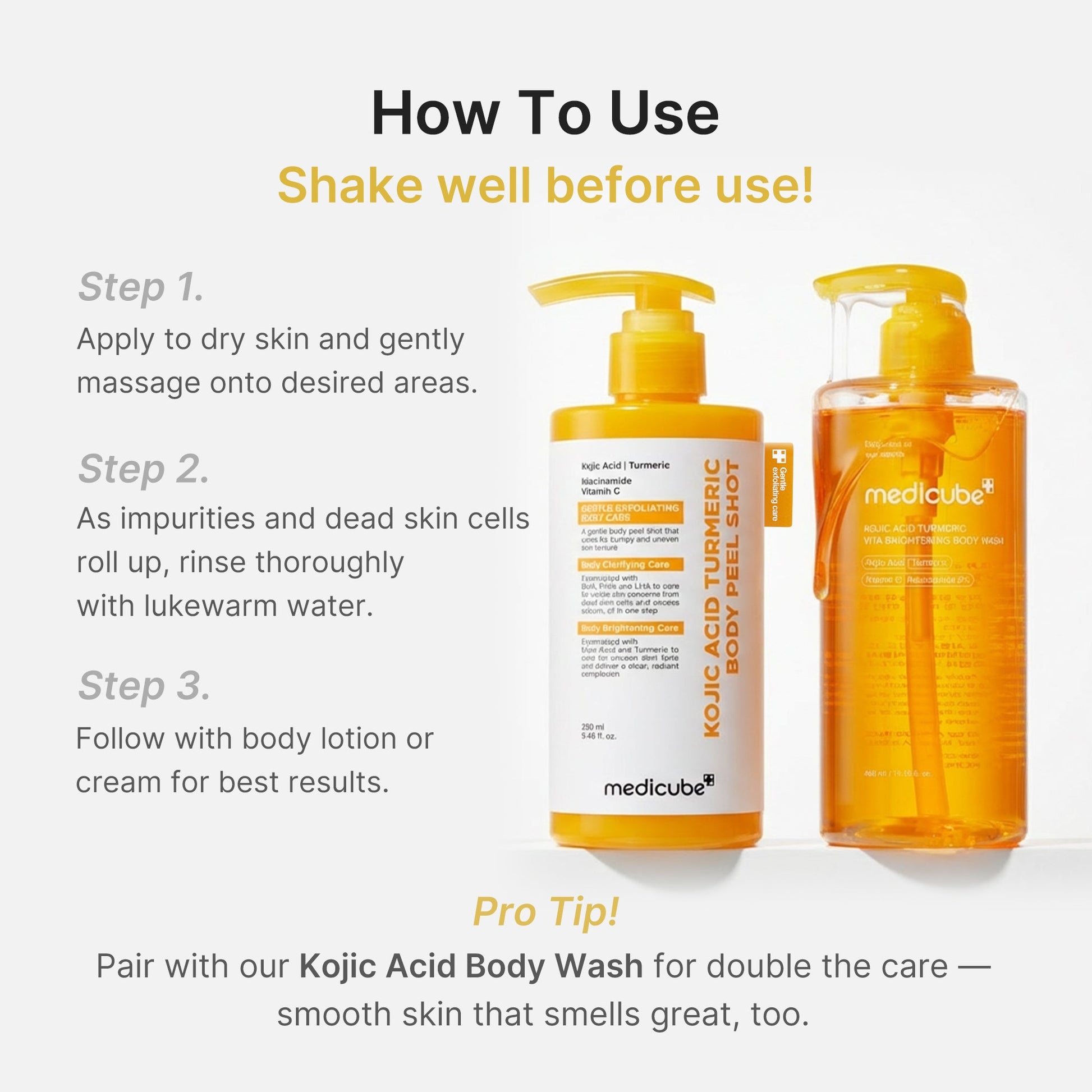 Massage onto dry skin, then rinse as impurities and dead skin roll away