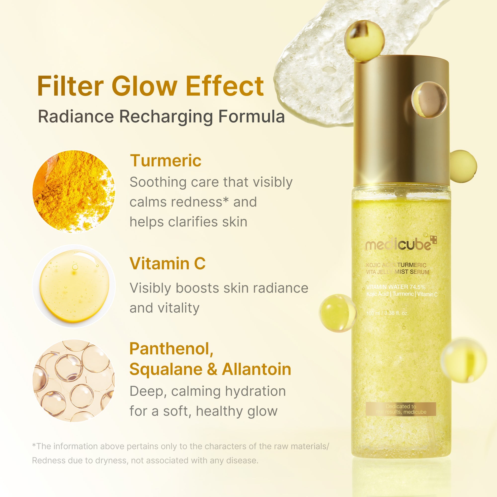 Dual-texture spray with a 1 to 9 oil-to-jelly ratio for lasting hydration