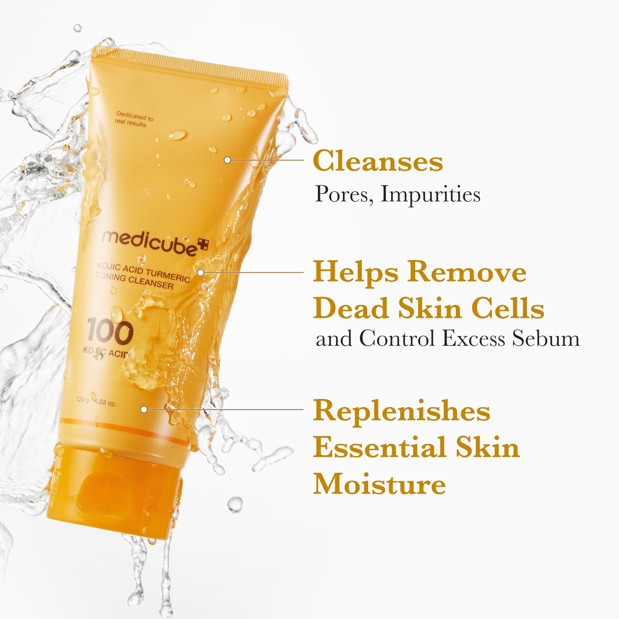 Kojic Turmeric Toning Cleanser with kojic acid and turmeric for even tone
