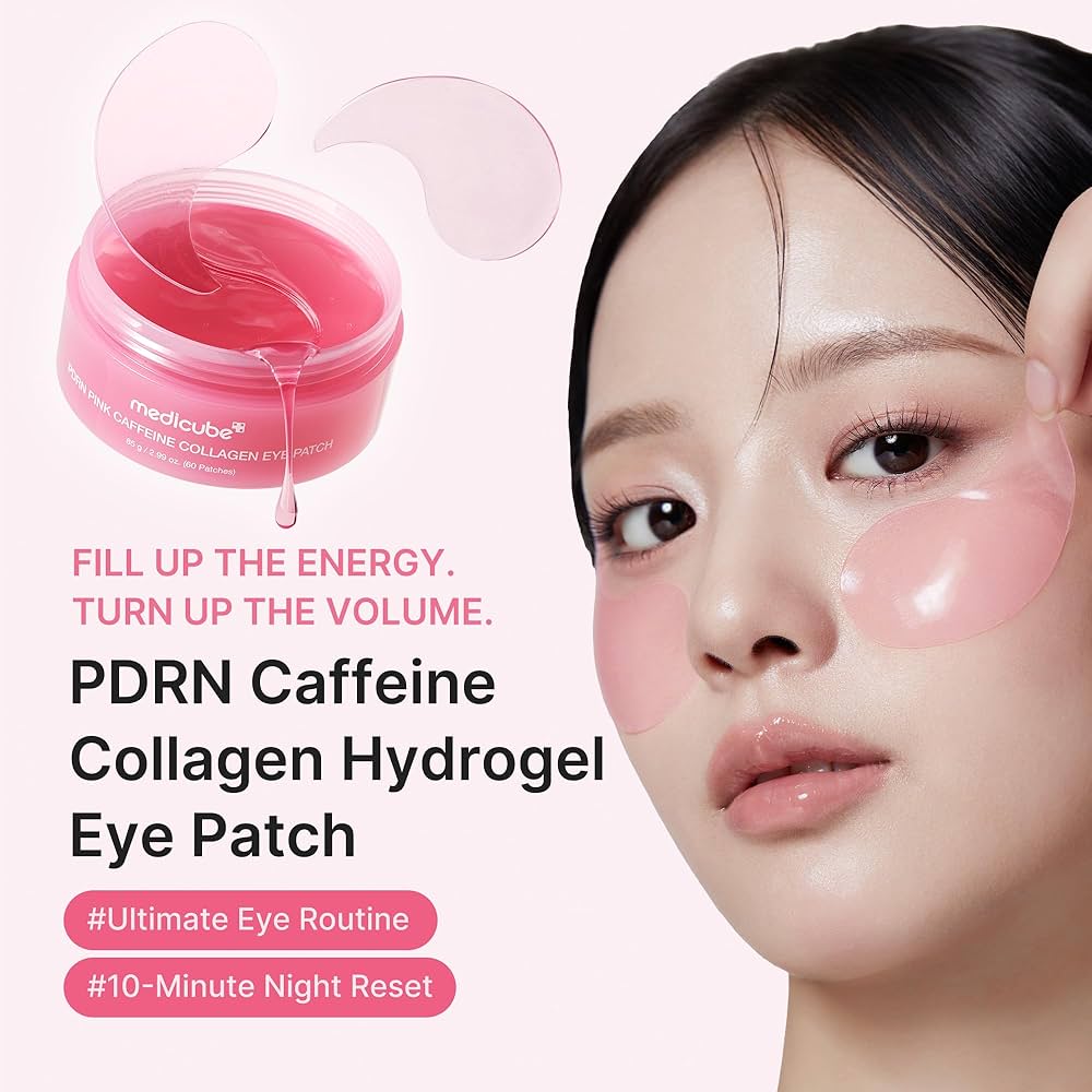 PDRN Caffeine Collagen Eye Patch with caffeine and collagen for brighter eyes