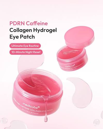 Medicube PDRN Caffeine Collagen Eye Patch for de-puffing and firming the eye area