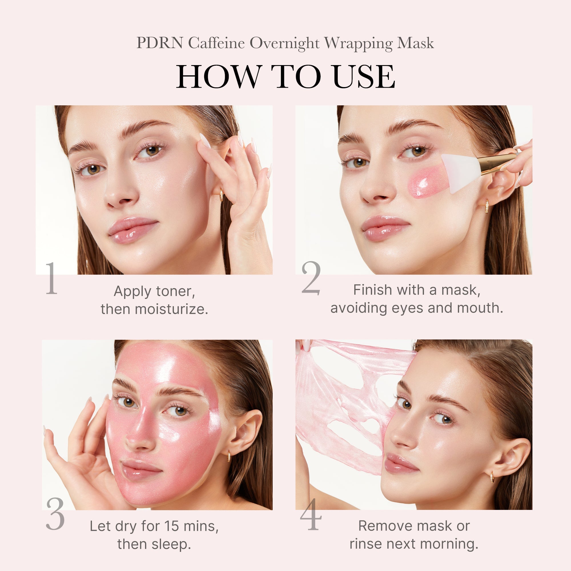 Hyaluronic acid and peptide mask that keeps skin plump and hydrated through the night