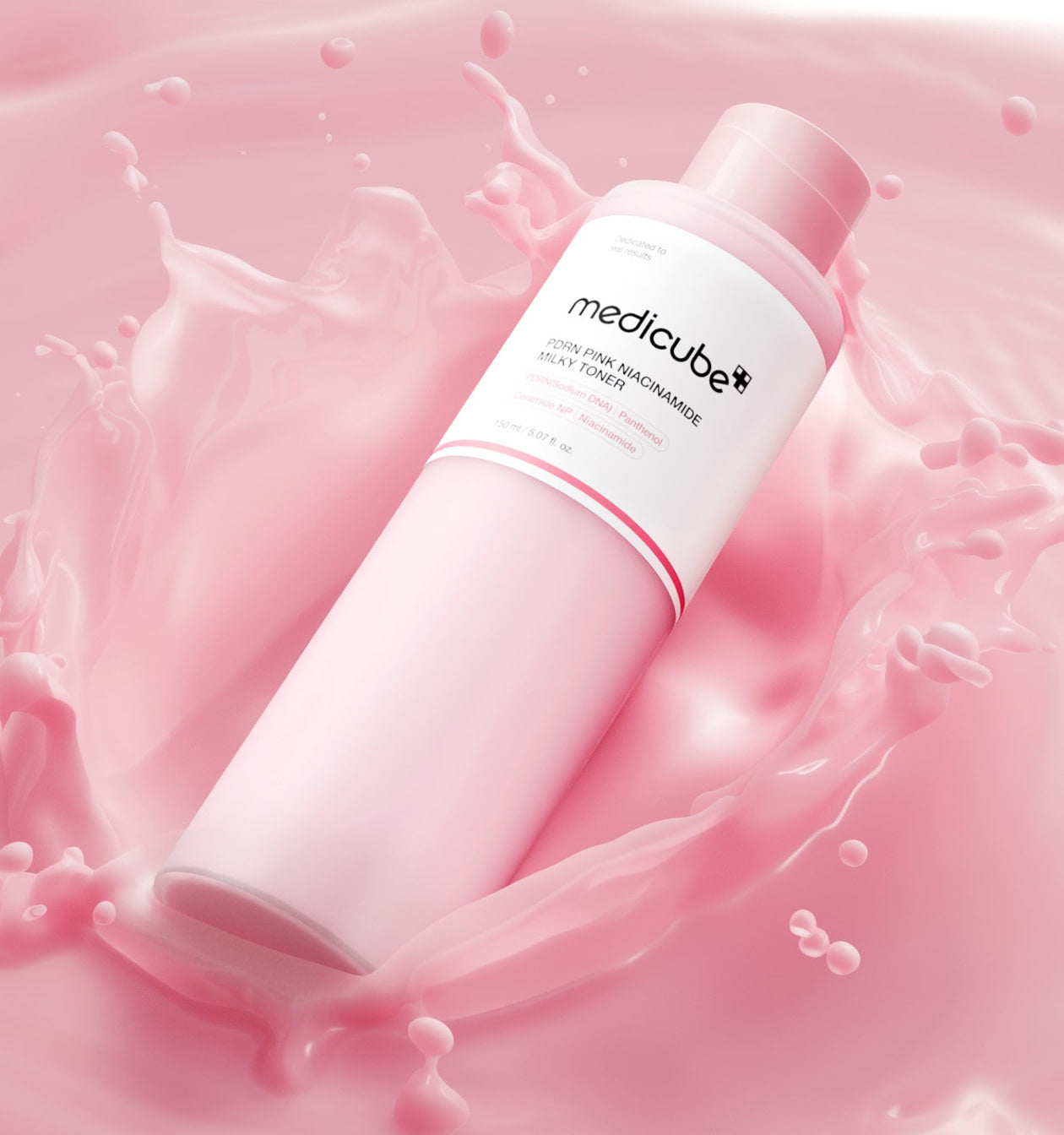 Medicube PDRN Milky Toner that brightens and tones for a milky-glow finish