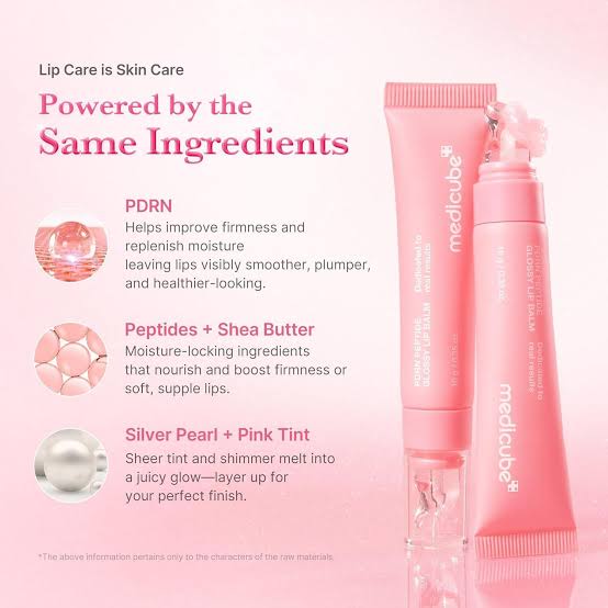 Medicube PDRN Peptide Glossy Lip Balm for glossy, plump and nourished lips