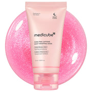 Medicube PDRN Pink Caffeine Overnight Wrapping Mask, a Korean peel-off sleeping mask
