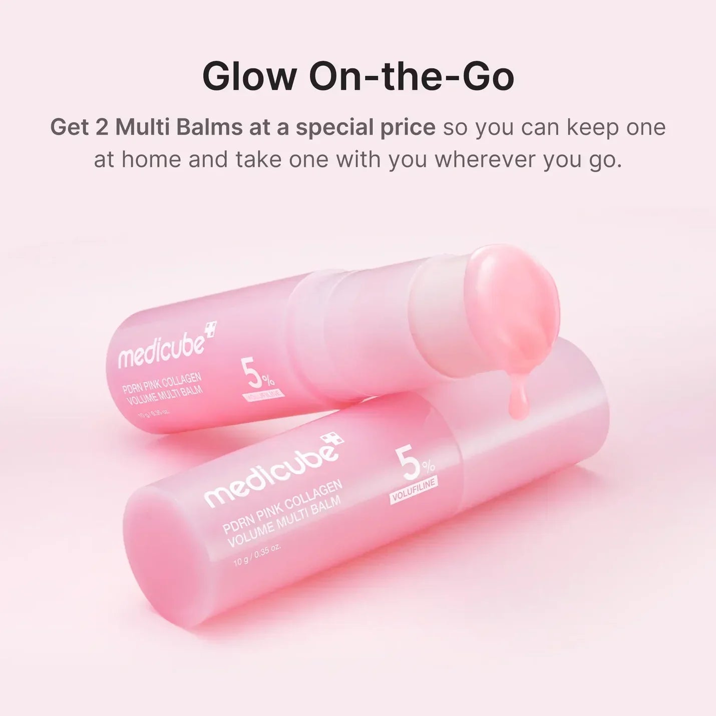 PDRN Pink Collagen Volume Multi Balm with collagen for a dewy finish