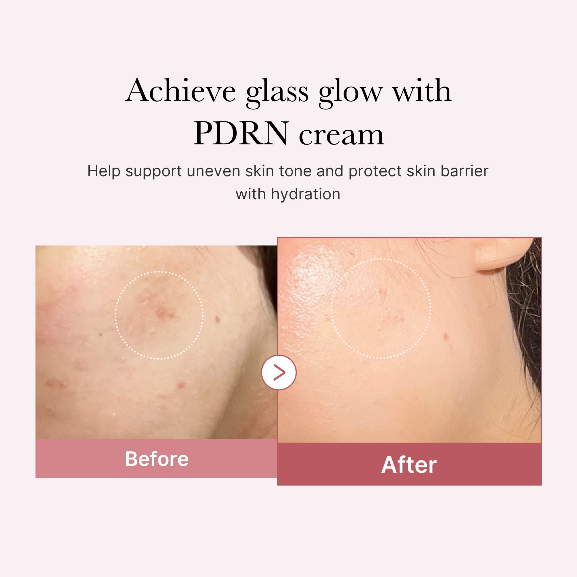 Niacinamide and peptides that even skin tone and strengthen the skin barrier