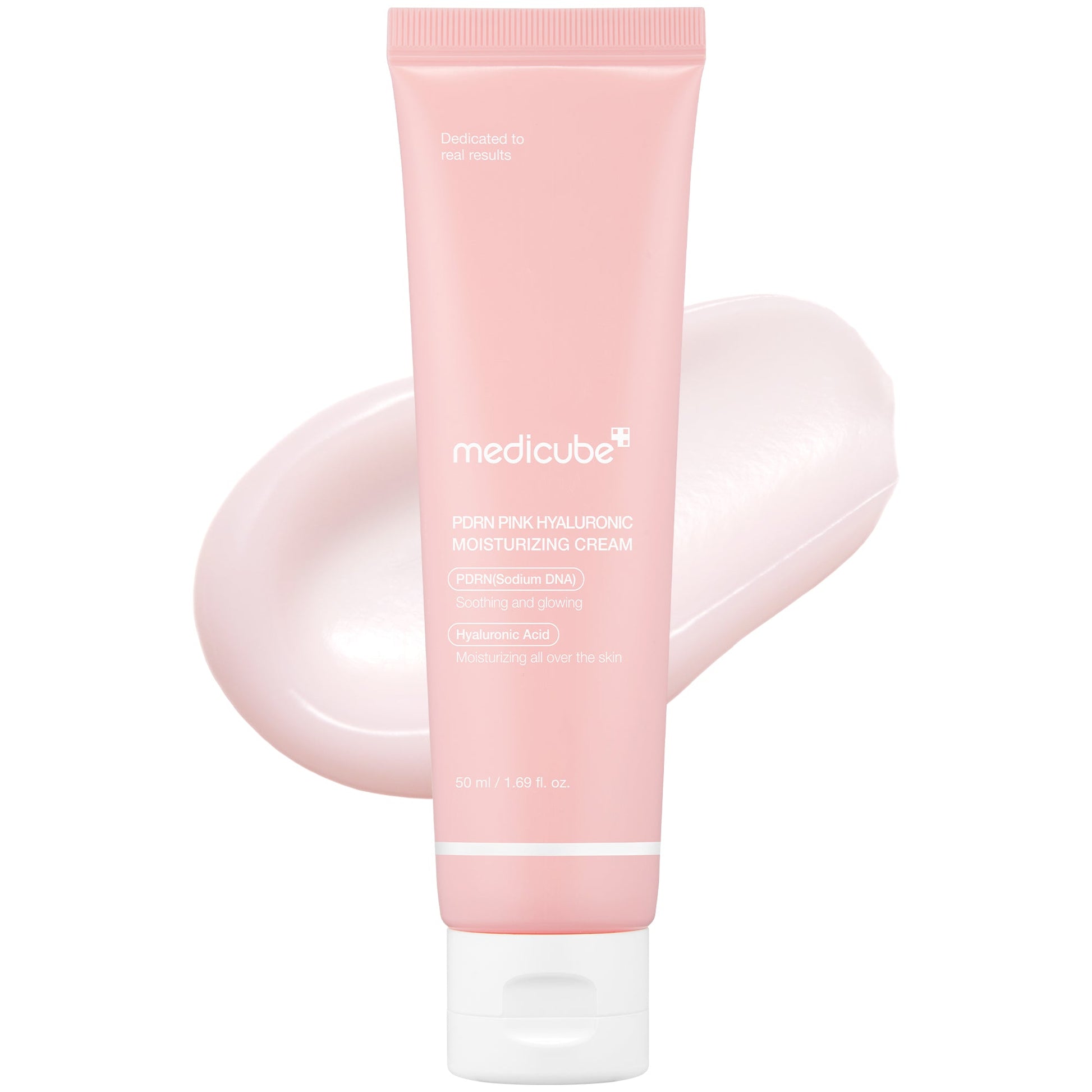 Medicube PDRN Pink Hyaluronic Moisturizing Cream, Korean salmon PDRN cream for deep hydration