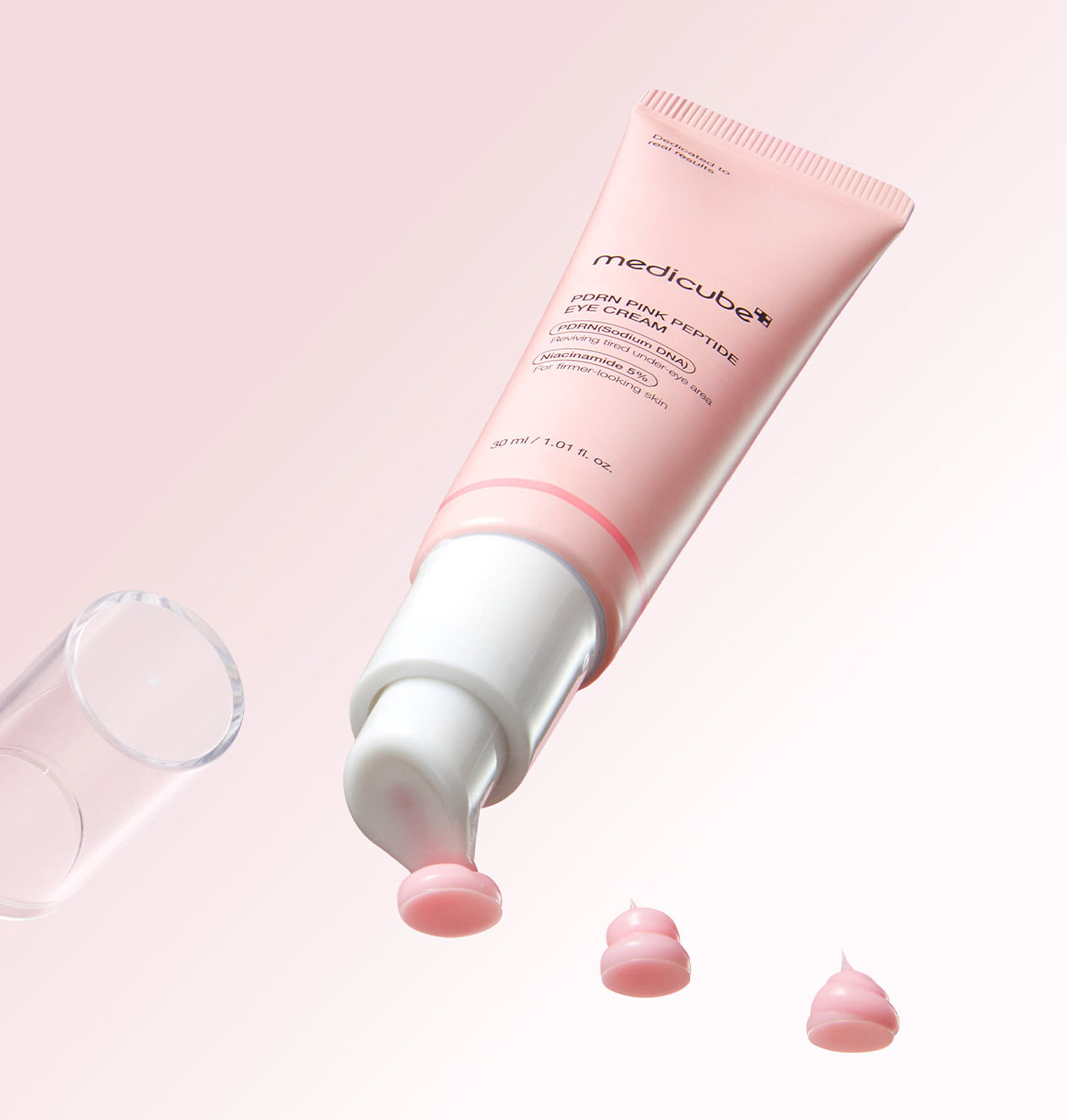 Multi-use eye cream with caffeine and peptides for brighter, lifted-looking eyes